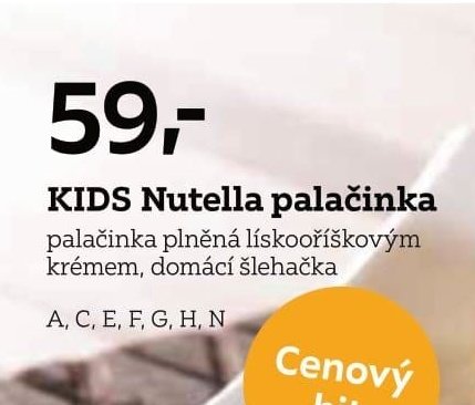 KIDS Nutella palačinka