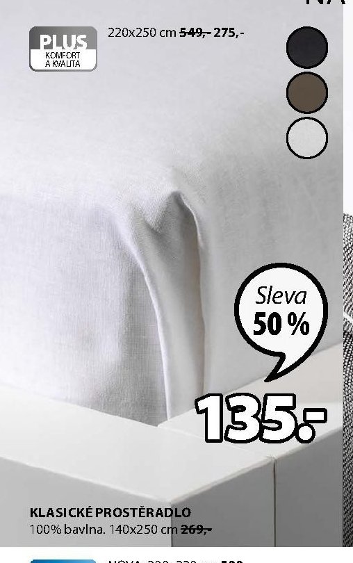 KLASICKÉ PROSTĚRADLO