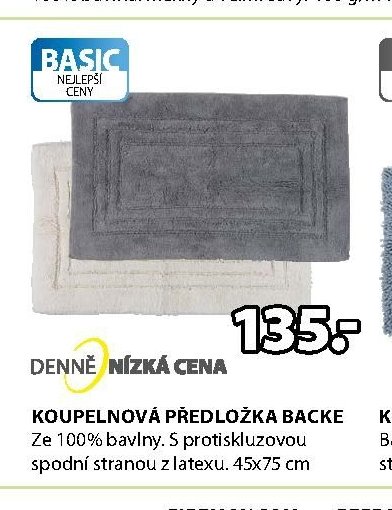 Koupelnová předložka BACKE