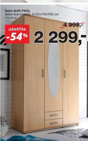 Šatní skříň PAUL
