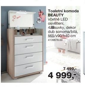 Toaletní komoda BEAUTY