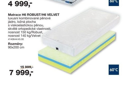 Matrace H6 ROBUST/H6 VELVET