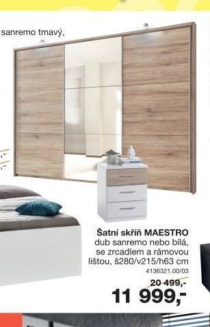 Šatní skříň MAESTRO