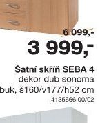 Šatní skříň SEBA 4