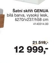 Šatní skříň GENUA