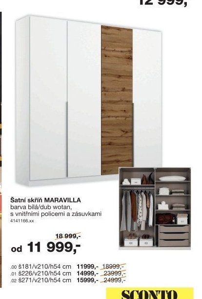 Šatní skříň MARAVILLA