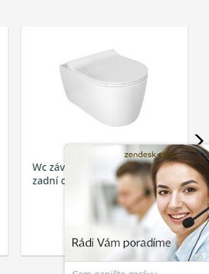 Wc závěsné zadní odpad