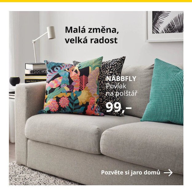 NÄBBFLY Povlak na polštář