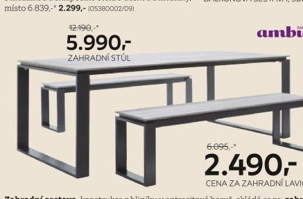 Zahradní stůl