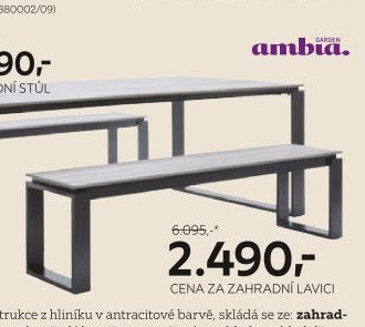 Zahradní lavice