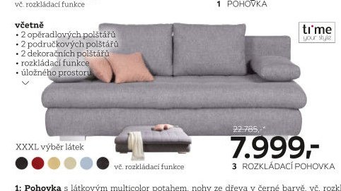3 Rozkládací pohovka