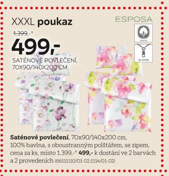 Saténové povlečení