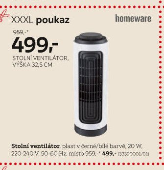 Stolní ventilátor
