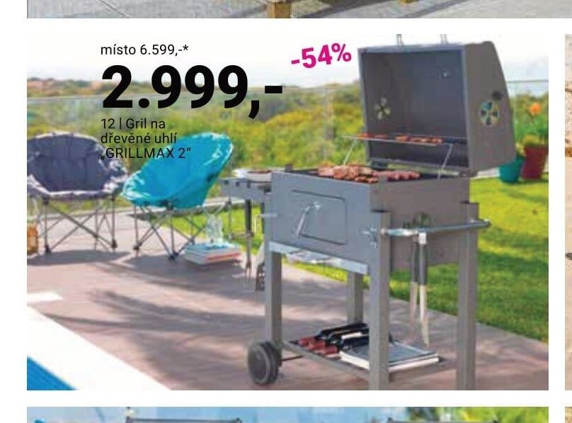 Gril na dřevěné uhlí GRILLMAX 2