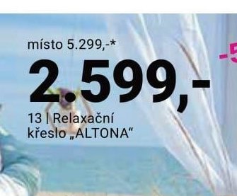 Relaxační křeslo ALTONA