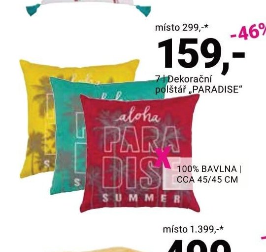 Dekorační polštář „PARADISE“