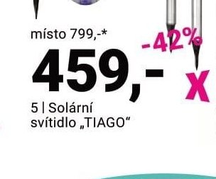 Solární svítidlo TIAGO