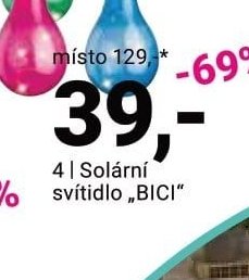 Solární svítidlo BICI