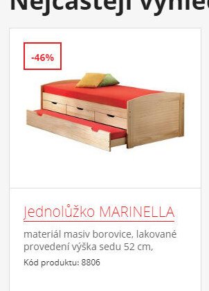 Jednolůžko MARINELLA