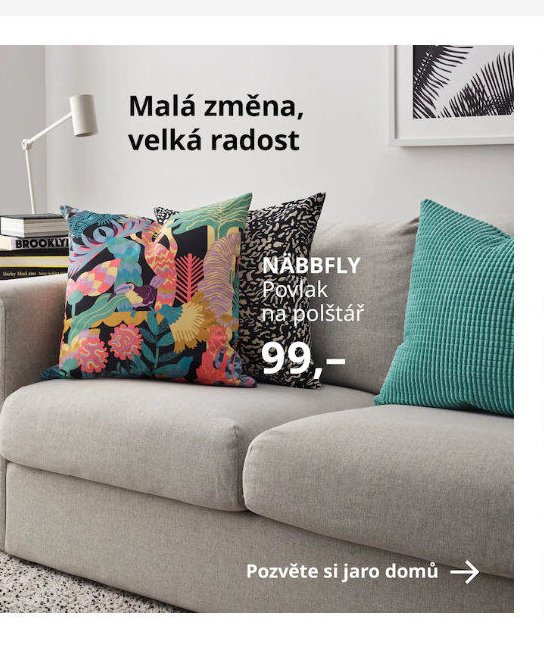 NÄBBFLY Povlak na polštář