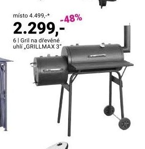 Gril na dřevěné uhlí GRILLMAX 3