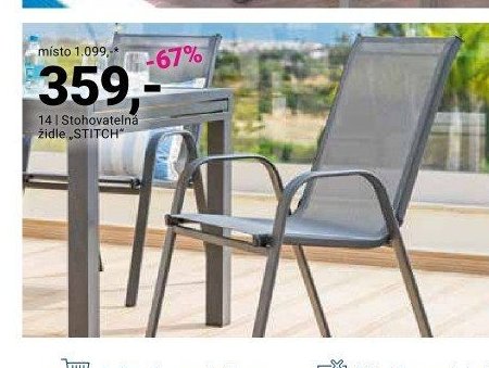 Stohovatelná židle STITCH