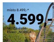Závěsné křeslo NORICA