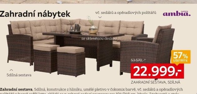 Zahradní sestava, 5dílná