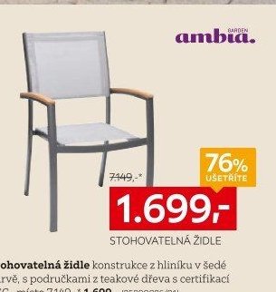 Stohovatelná židle