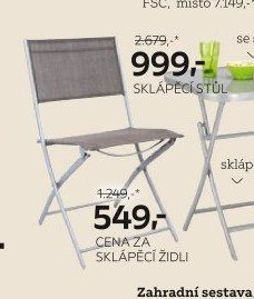 Sklápěcí židle