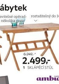 1 Sklápěcí stůl