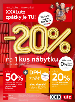 akční leták XXXLutz 18.5.2020-31.5.2020