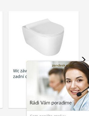 Wc závěsné zadní odpad