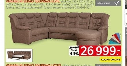 Variabilní sedací souprava Elvis