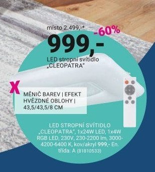 LED stropní svítidlo CLEOPATRA