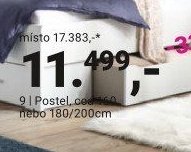 Postel, cca 160 nebo 180/200cm