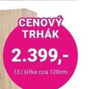 Šatní skříň šířka cca 120cm