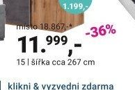 Šatní skříň šířka cca 267 cm