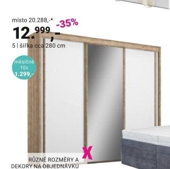 Skříň s posuvnými dveřmi IMPERIAL