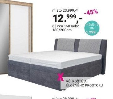 Čalouněná postel ELIZABETH