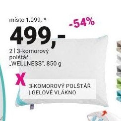 3-komorový polštář WELLNESS