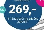 Sada tyčí na závěsy MARIE