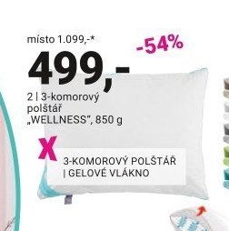 3-komorový polštář WELLNESS