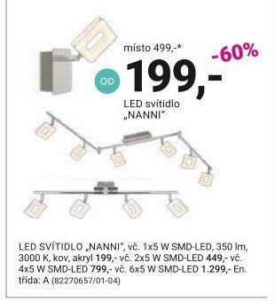 LED svítidlo NANNI