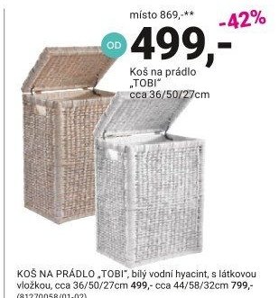 Koš na prádlo TOBI