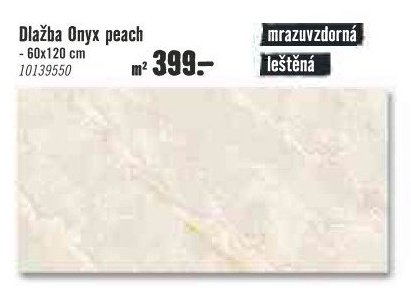 Dlažba Onyx peach