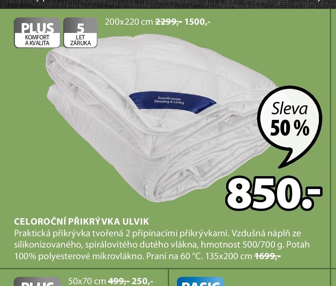 CELOROČNÍ PŘIKRÝVKA ULVIK