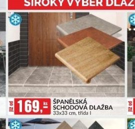 Španělská schodová dlažba