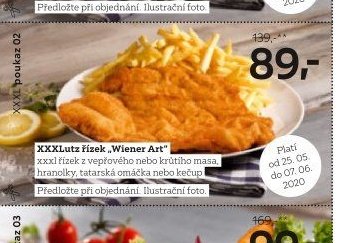 XXXLutz řízek Wiener Art