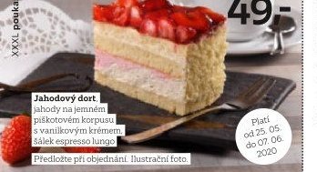 Jahodový dort